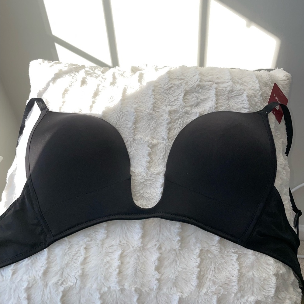 Low Cut, Padded Push Up Bra